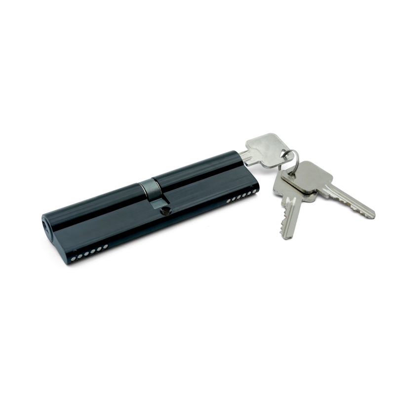 Cilindro de bloqueo abierto doble de electroforesis negro
